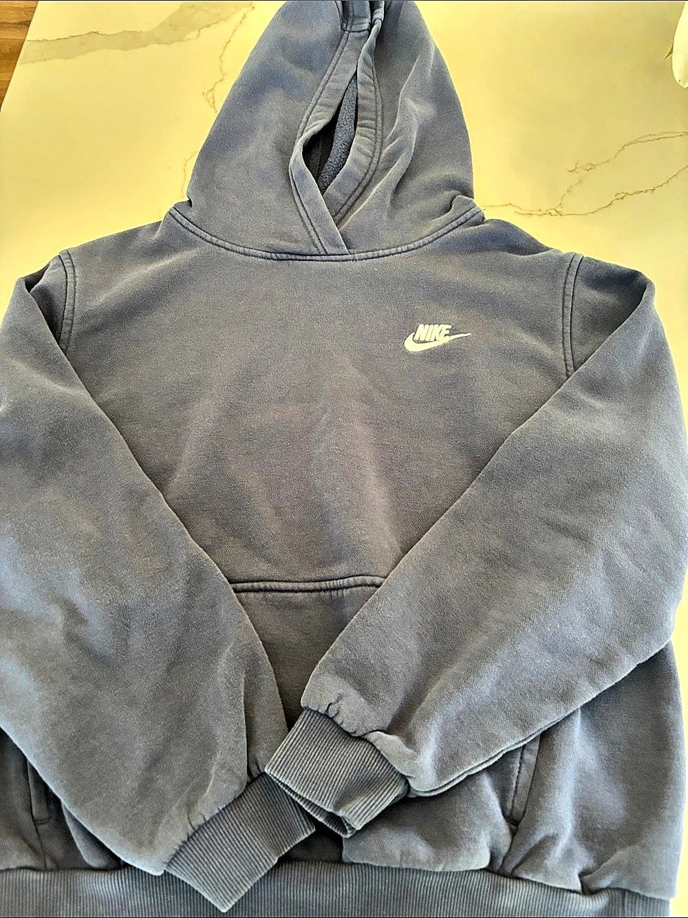 Nike Sportswear Club Fleece Big Kids' Pullover Hoodie Blue Medium